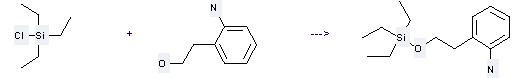 2-Aminophenethanol can be used to produce 2-(2-triethylsilanyloxy-ethyl)-phenylamine at the temperature of -20 °C